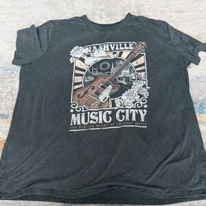 Maurices Nashville Music City Graphic Tee - Charcoal